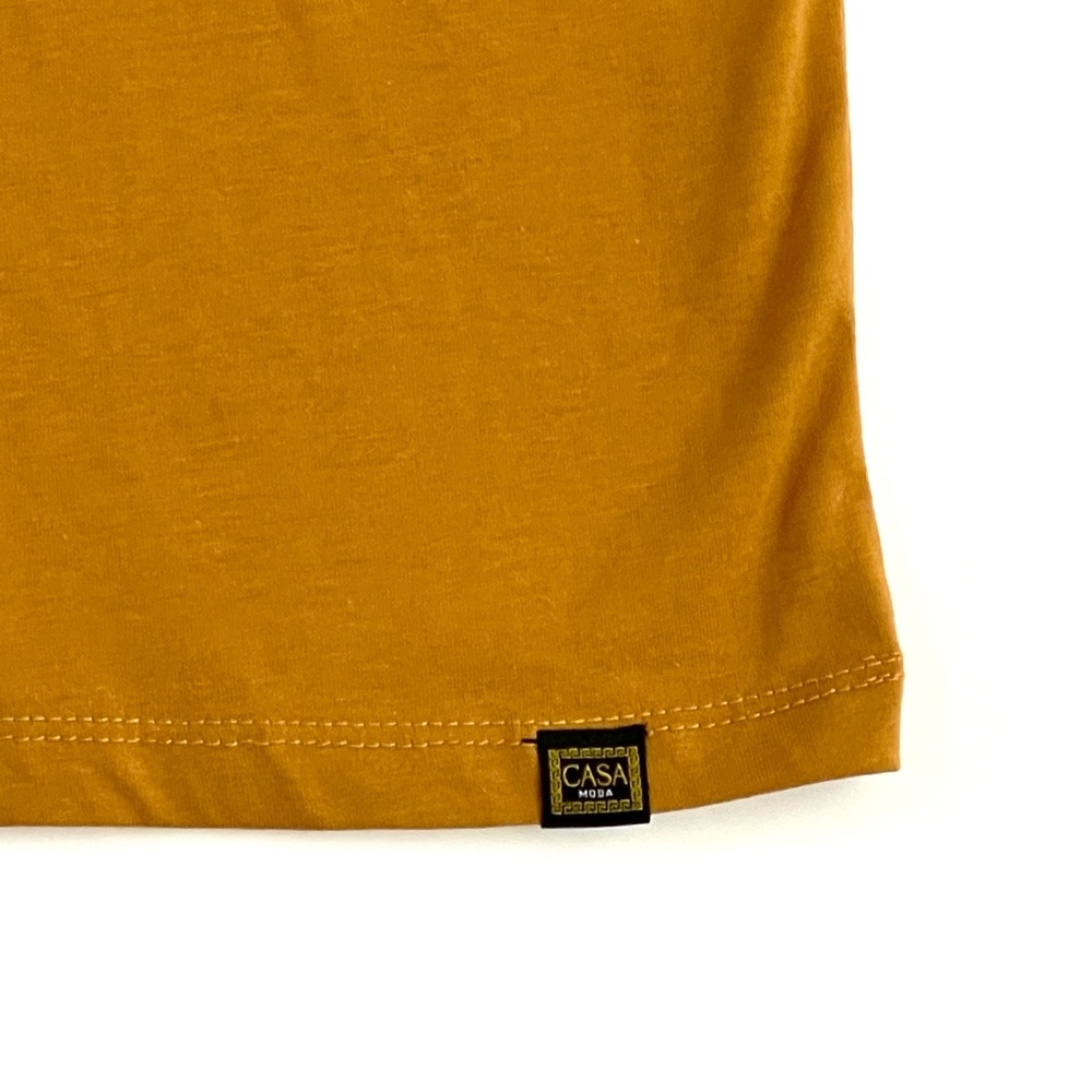 CASA MODA COUTURE T-Shirt Men's SIZE 4XL Or Pur Gold Medusa Logo Shirt Tee NWT - Picture 10 of 12